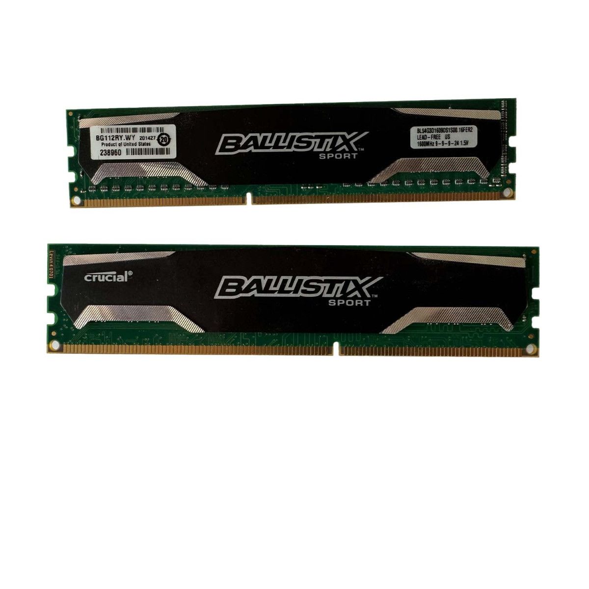 2x 4GB DDR3-1600 gaminggeheugen - BLS4G3D1609DS1S00 1 - Memstar