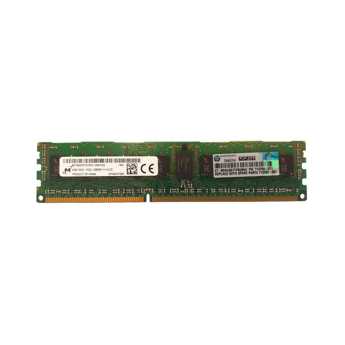 00D5023 - IBM 1x 4GB DDR3-1600 RDIMM PC3L-12800R